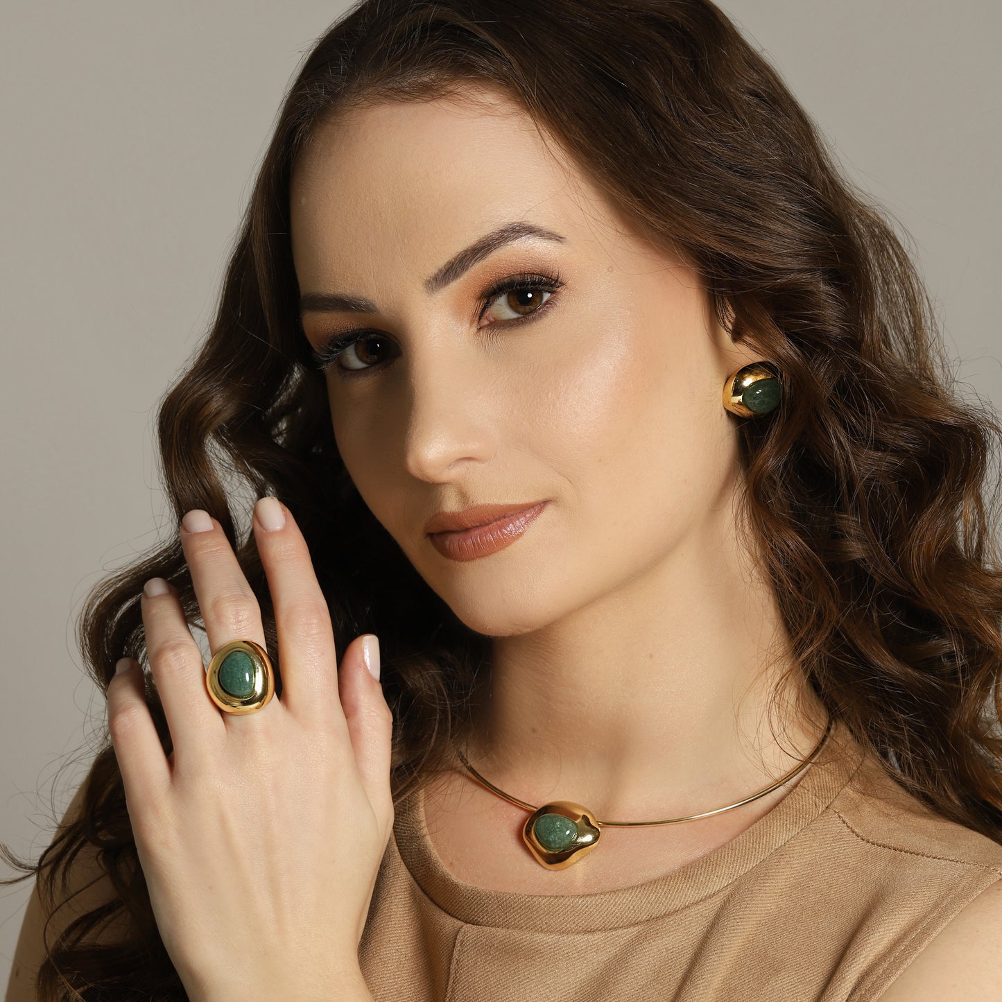 Ensemble Plaqué or Pierre