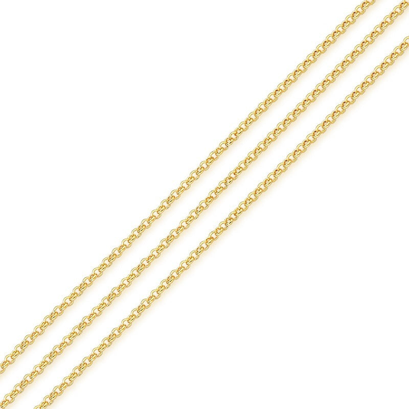 Chaîne Snake plaquée or 1.8mm – 43cm + 7cm d’extension