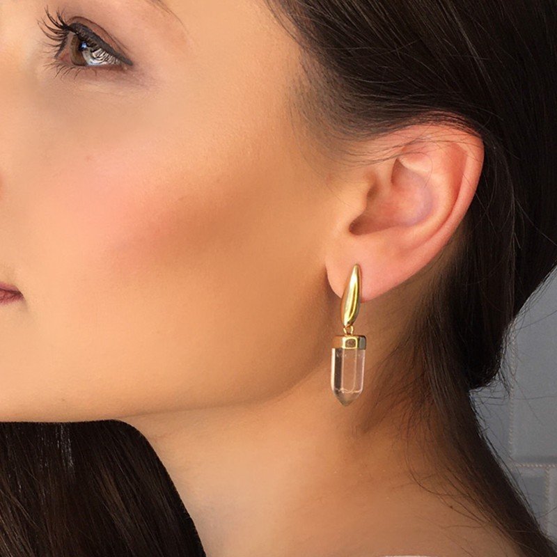 Boucles d'oreilles plaquées or