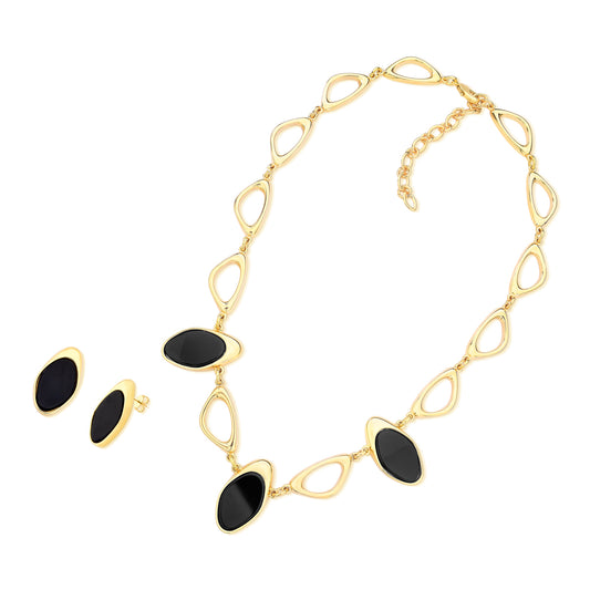 Parure plaquée or avec pierres