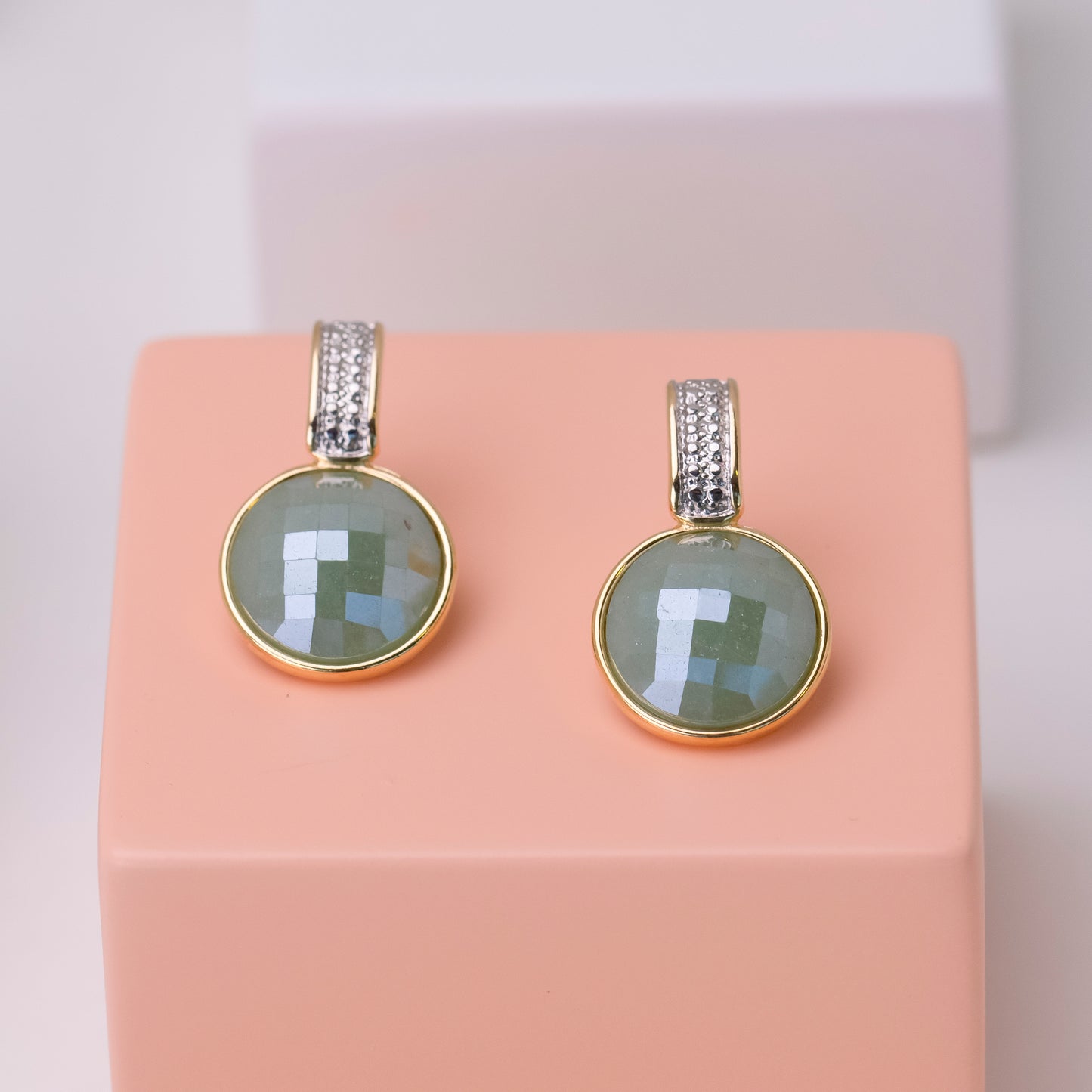 Ensemble Plaqué Or Et Rhodium Blanc