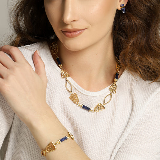 Vergoldete Halskette