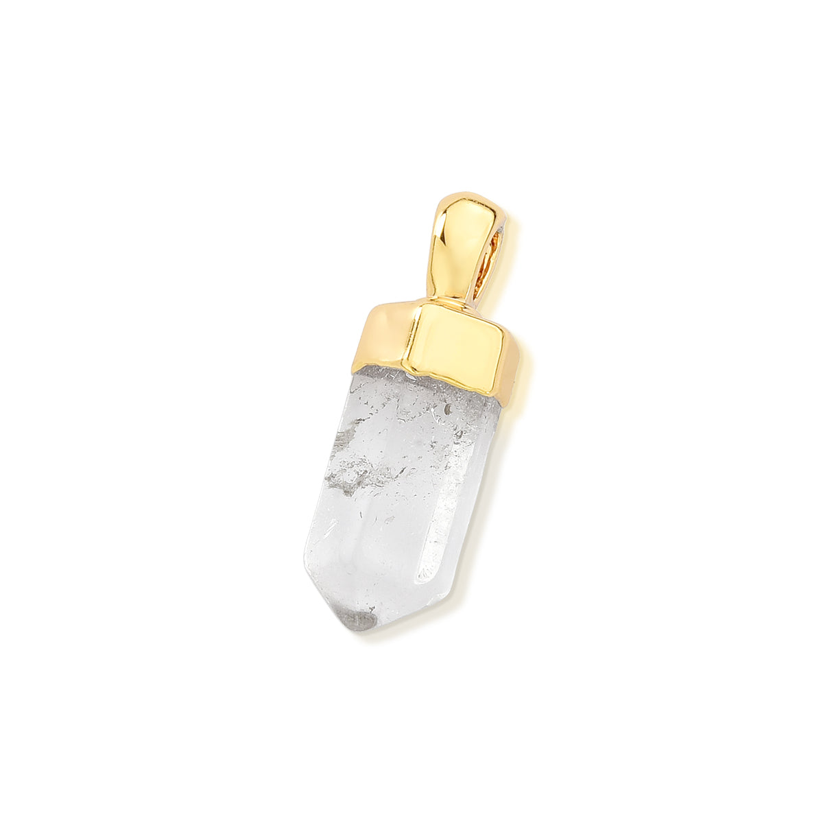 Pendentif pointe de cristal brut