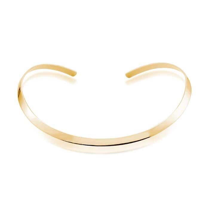 Collier choker anneau traditionnel lisse