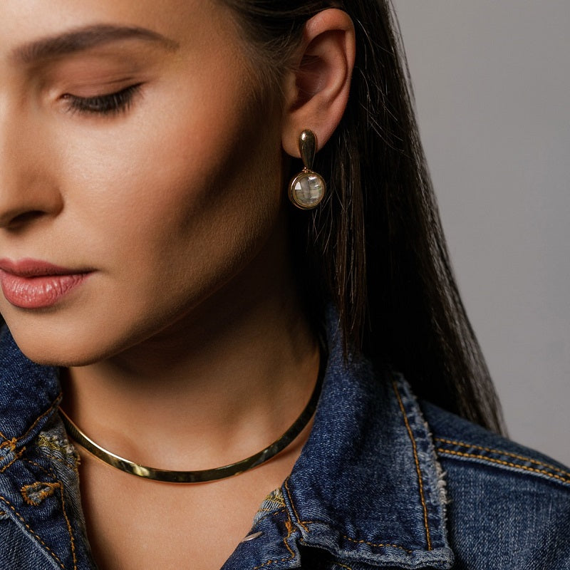 Collier choker anneau traditionnel lisse